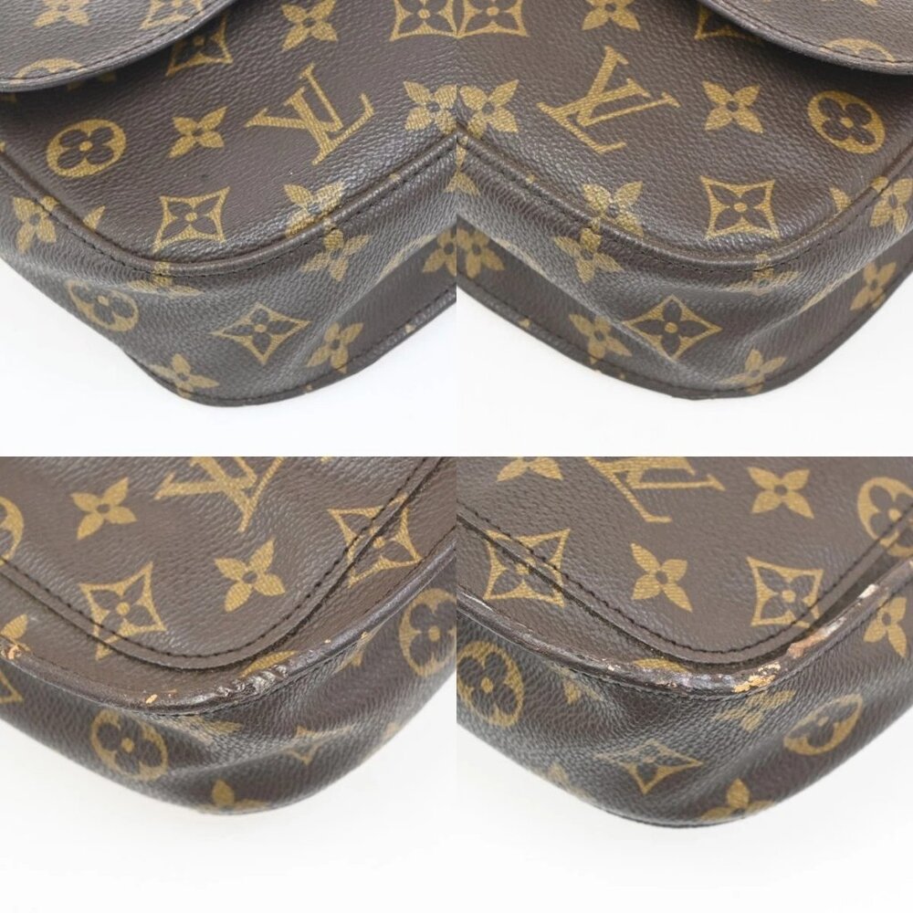 LOUIS VUITTON Saint Cloud MM Shoulder Bag Monogram Leather Brown M51243 31MA062 - Picture 8 of 16